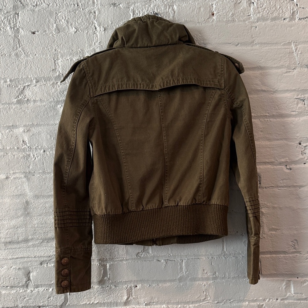 Olive Green Bomber Jacket - Picture 7 of 7
